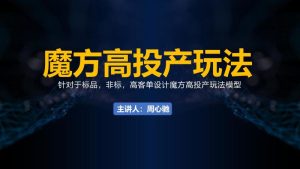 周心驰电商魔方高投产玩法技术模型1.0VIP课程打包下载